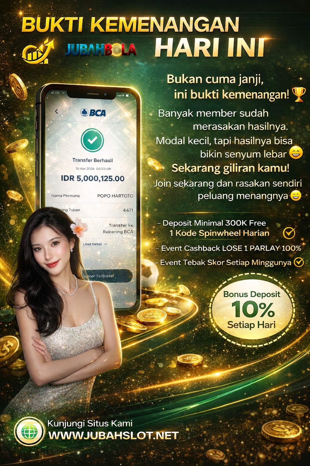 INFO KEMENANGAN SLOT TANGGAL 15 MARET 2026